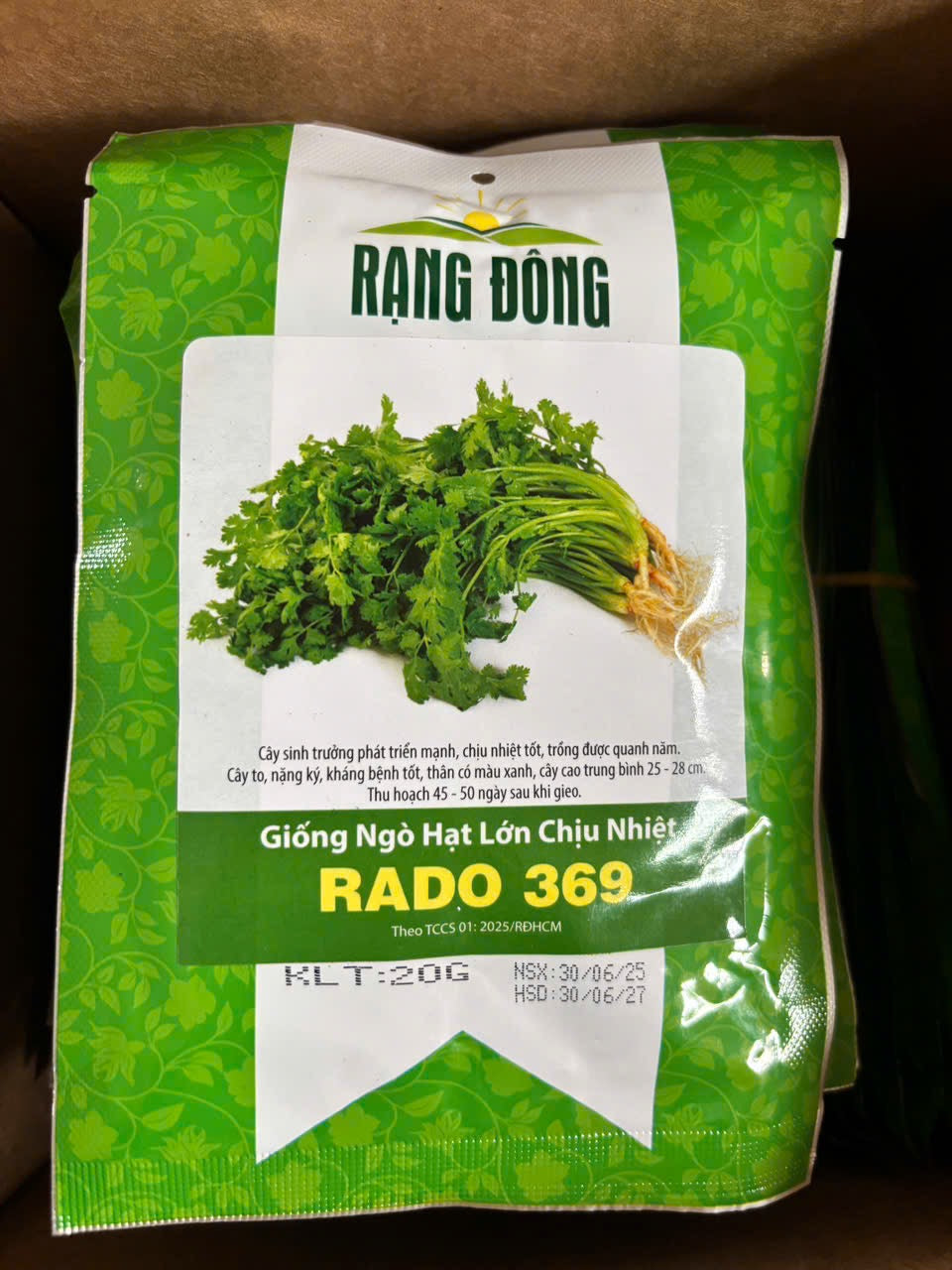 Ngò hạt lớn chịu nhiệt-20g-Big Seeded Coriander