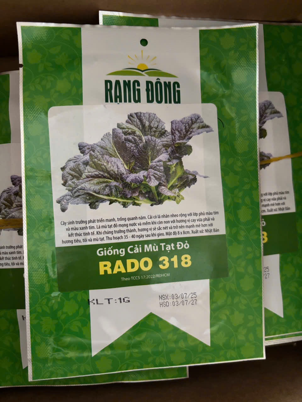 Cải mù tạt đỏ-1g-red mustard seeds