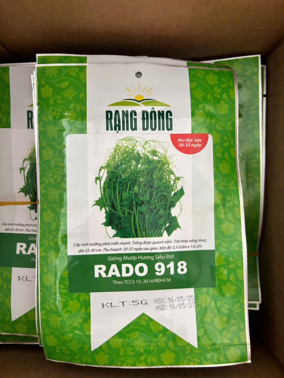 Mướp hương siêu đọt-t-Loofah Gourd tips Seeds-5g