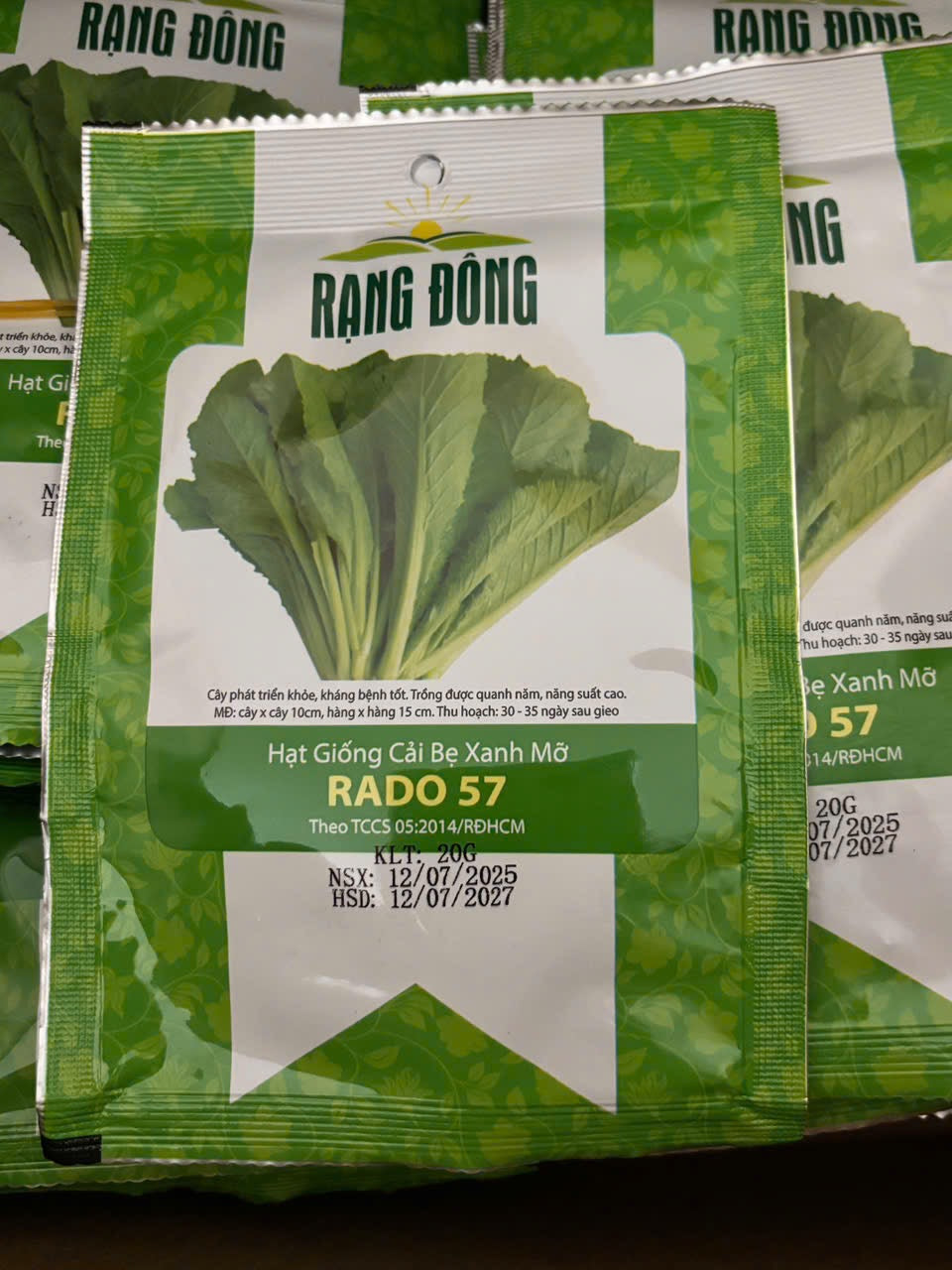 Cải bẹ xanh mỡ- 20g- Green Mustard seeds