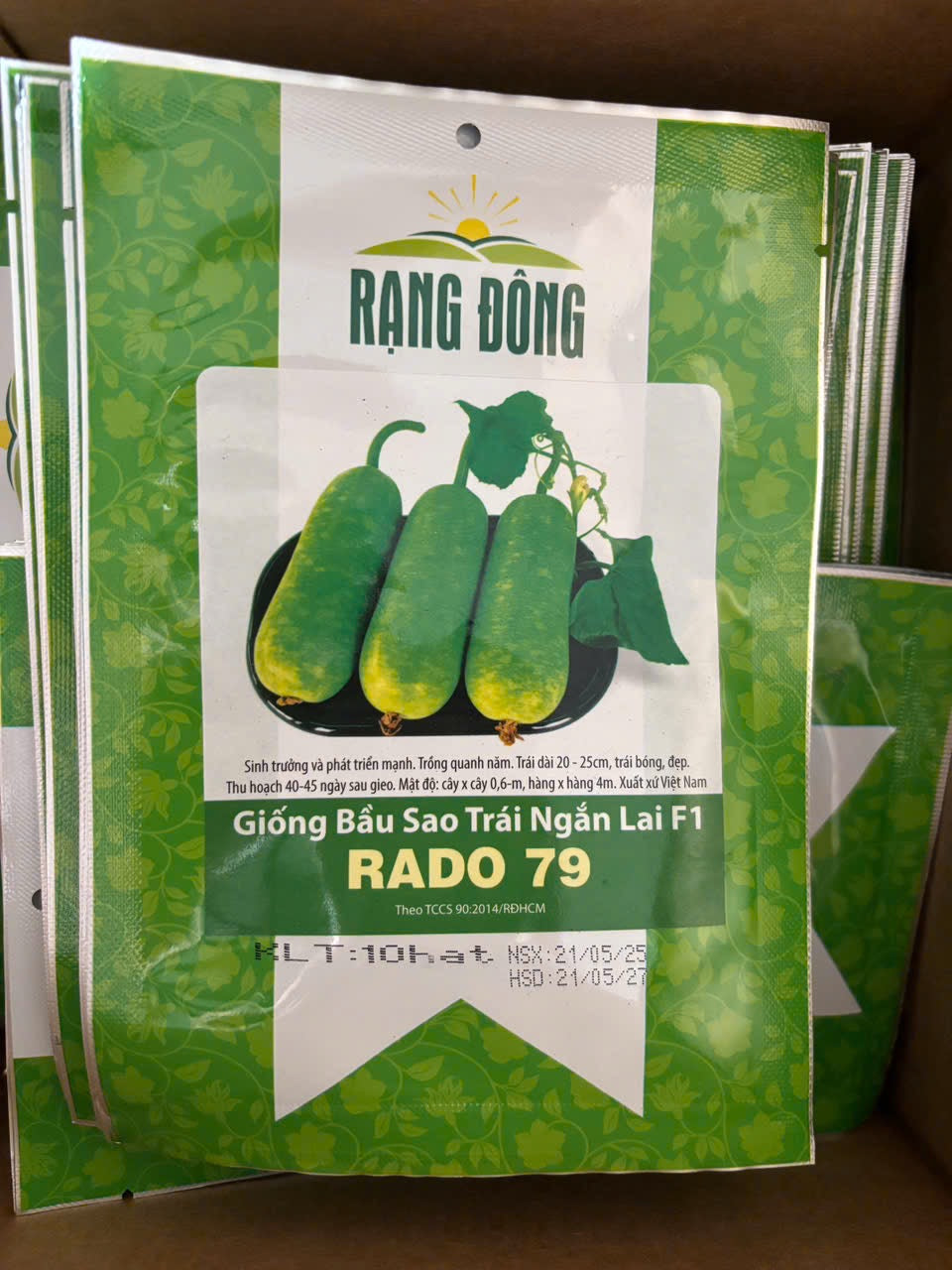 Bầu sao trái ngắn lai f1-10 hạt-Short Star Bottle Gourd