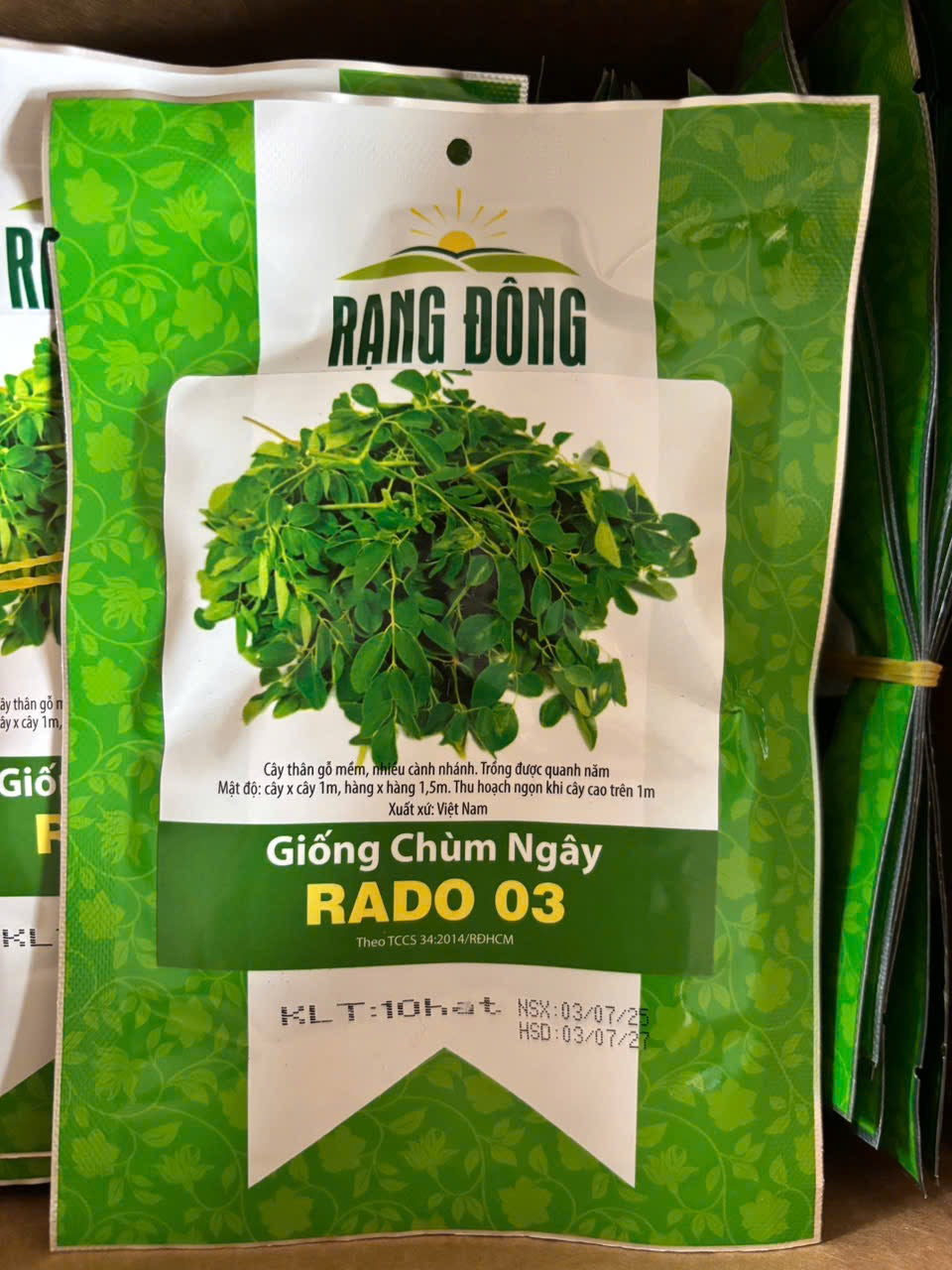 Rau chùm ngây-10 hạt-Moringa