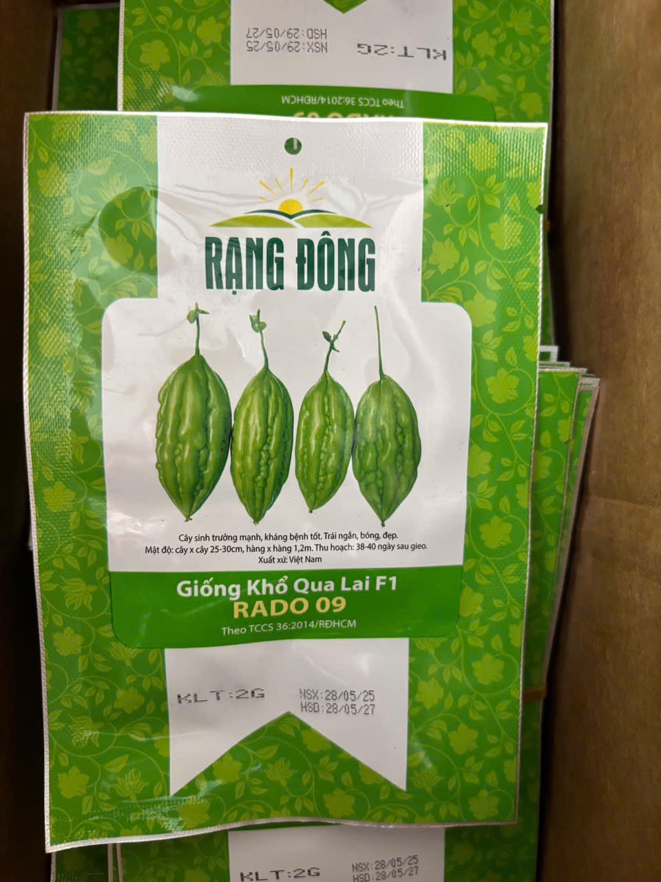 Khổ qua lai F1-rado 09 (mướp đắng)F1 Hybrid Bitter Melon seeds-2g