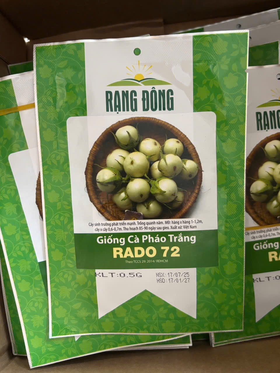 Cà pháo trắng-White Thai Eggplant-0.5g