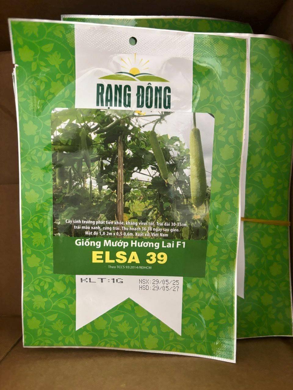 Hạt giống Mướp Hương Xanh- Gourd seeds-1g- seeds only