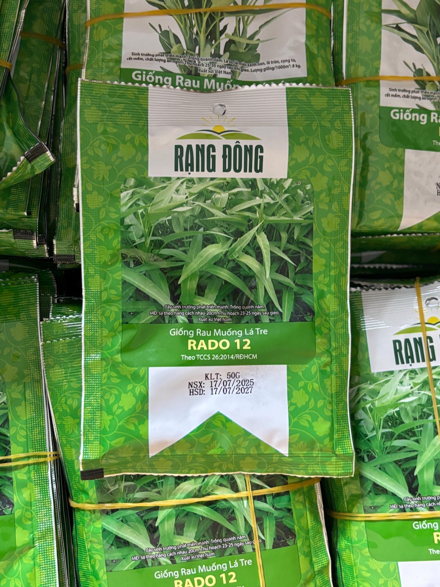 hạt giống rau muống-water spinach seeds- 50g