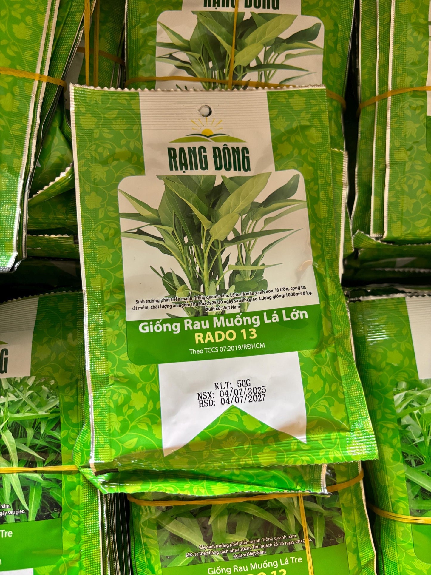 hạt giống rau muống-water spinach seeds- 50g