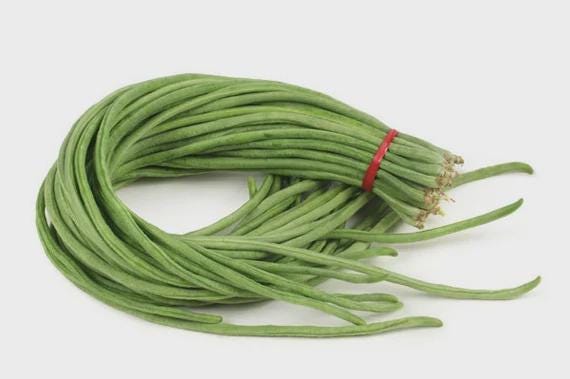 hạt giống đậu đũa hạt trắng- white long yard bean-10g - seeds only-