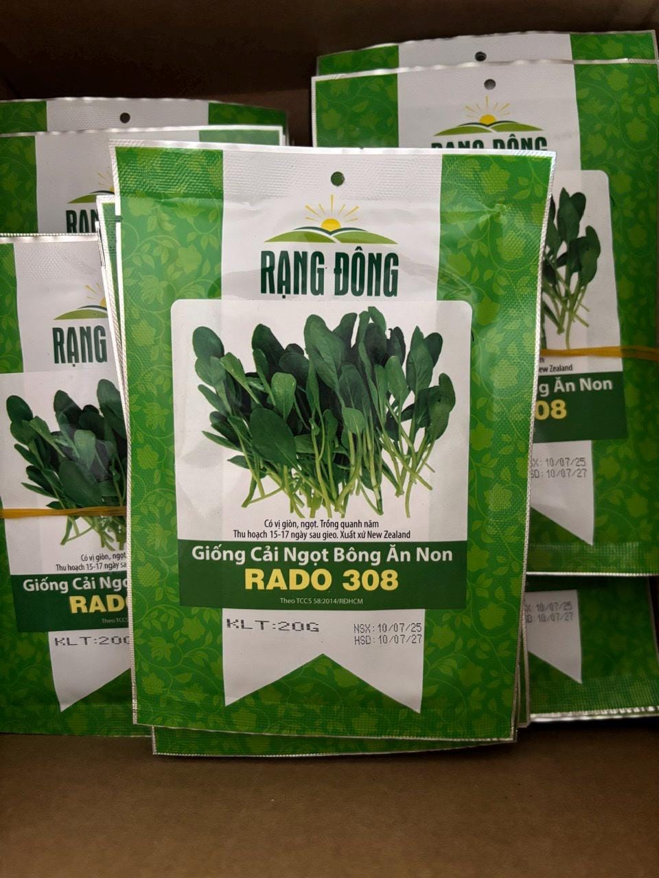 hạt giống Cải ngọt bông ăn non-20g-Baby Choy Sum seeds